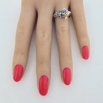 Hallmarked 9ct. Gold Panther Ring with Sapphires. NEW IN STOCK.