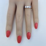 18ct. Gold &amp; Platinum 3-Stone Diamond Ring. NEW IN STOCK.
