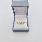 18ct. Gold &amp; Platinum 3-Stone Diamond Ring. NEW IN STOCK.