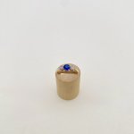 Sapphire &amp; Diamond 3-Stone Ring. NEW IN STOCK.