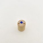 Sapphire &amp; Diamond 3-Stone Ring. NEW IN STOCK.