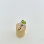 9ct. White Gold Peridot &amp; Diamond Ring. NEW IN STOCK.