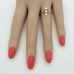 18ct. Gold &amp; Platinum Vertical 3-Stone Diamond Ring. NEW IN STOCK.