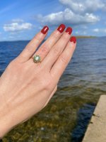 Hallmarked 9ct. Gold Opal Ring. NEW IN STOCK.