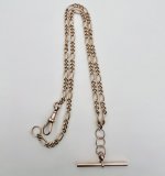 9ct. Gold T-Bar Figaro Chain. SOLD. More due in soon!