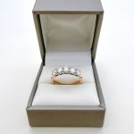 14ct. Yellow Gold 5-Stone Diamond Ring. SOLD.