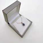 9ct. Gold Sapphire &amp; Diamond Pendant / Necklace. NEW STOCK.