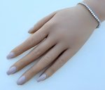 Sparkling Silver Tennis Bracelet. NEW STOCK.