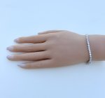 Sparkling Silver Tennis Bracelet. NEW STOCK.