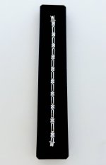 Silver Bracelet With Sparkling Floral Motifs. NEW STOCK.