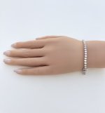 Sparkling Silver Tennis Bracelet. NEW STOCK.