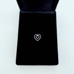 9ct. White Gold Diamond Double-Heart Pendant. NEW STOCK.