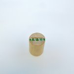 9ct. Gold Half Eternity Style Emerald &amp; Diamond Ring. NEW STOCK.