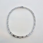 Silver Flat Link Neck Chain - Roman design. NEW STOCK.