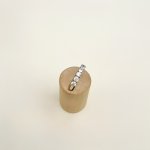 9ct. Yellow Gold 7-Stone Half Eternity CZ Ring. NEW STOCK.