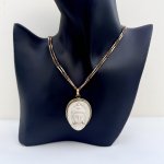 Buddha Head Pendant - Brass setting. NEW STOCK.