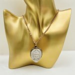 Buddha Head Pendant - Brass setting. NEW STOCK.