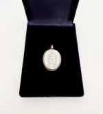 Buddha Head Pendant - Brass setting. NEW IN STOCK.