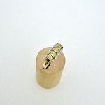 9ct. Gold 5-Stone Yellow Sapphire &amp; Diamond Ring. NEW STOCK.