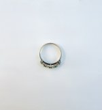 Hallmarked 9ct. Gold Emerald &amp; Diamond Half Eternity Ring. NEW STOCK.