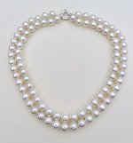 Pearl Necklace 12 mm. Double Row. NEW STOCK.