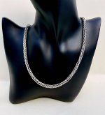 Silver 18½" Foxtail Chain. NEW STOCK.