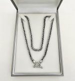 Silver 18½" Foxtail Chain. NEW STOCK.