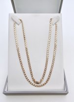 9ct. Yellow Gold 21" Curb Link Chain. NEW STOCK.