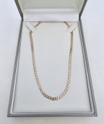 9ct. Yellow Gold 21" Curb Link Chain. NEW STOCK.