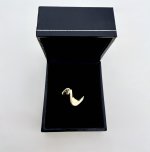 9ct. Gold Ring - Contemporary Abstract Design. NEW STOCK.