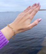 9ct. Gold Figure-of-Eight Eternity Bracelet. NEW STOCK.