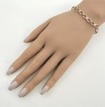 9ct. Gold Figure-of-Eight Eternity Bracelet. NEW STOCK.