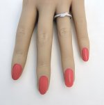 9ct. White Gold Diamond Half Eternity Ring / Design Detail to Centre. NEW STOCK.