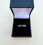 9ct. Yellow Gold Multi-Gemstone Ring. NEW STOCK.
