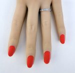 9ct. White Gold Diamond Half Eternity Ring.  NEW STOCK.