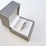 9ct. White Gold Diamond Half Eternity Ring.  NEW STOCK.