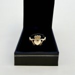 Hallmarked 9ct. Yellow Gold Claddagh Ring.