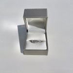 9ct. White Gold Three-Row Half Eternity Ring. NEW STOCK.