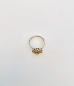 9ct. Yellow Gold Citrine Floral Ring. NEW STOCK.