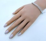 Silver Albert Chain Bracelet with T-Bar. NEW STOCK.