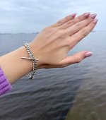 Silver Albert Chain Bracelet with T-Bar. NEW STOCK.