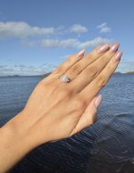 18ct. Yellow Gold Diamond Oval Set Ring. NEW ARRIVAL.