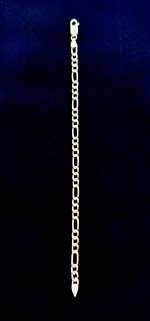 Italian 9ct. Yellow Gold Figaro 7¼