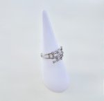 9ct. White Gold Raindance Ring / 12 Diamonds. NEW STOCK.