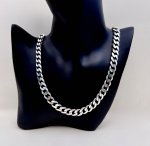 Heavy Silver Curb / Cuban Link Chain 19¾". NEW STOCK. 