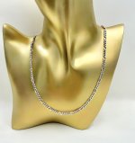 Sterling Silver Figaro Chain. 20” NEW STOCK.