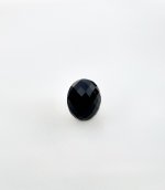 Large Faceted Black Agate Sterling Silver Ring. NEW IN.