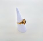 9ct. Gold Citrine Ring / Square Shape. NEW IN.