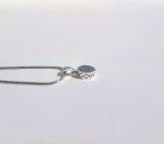Silver Sky Blue Topaz Pendant 16.