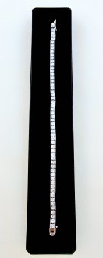 Silver CZ Tennis Bracelet / Square Appearance. NEW IN.